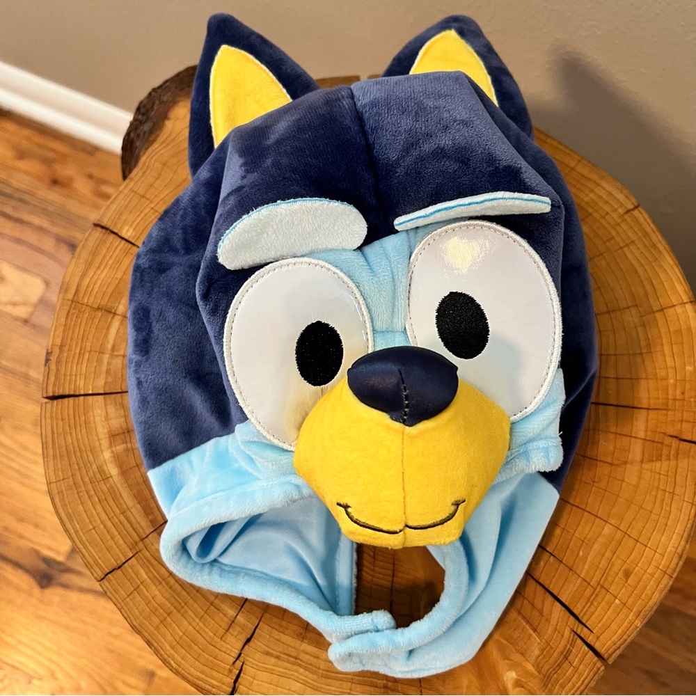 Bluey Blue and Yellow Kids Character Hat Fits Ages 2-8